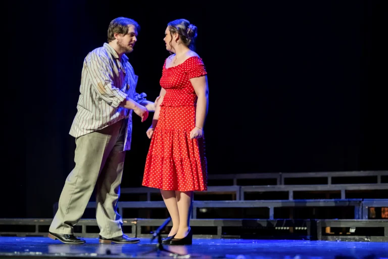 On stage
